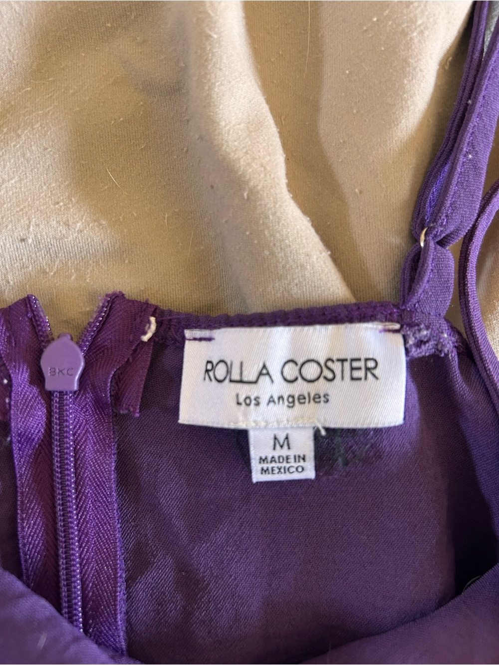 Women's Purple Slip Dress - Picture 2 of 2